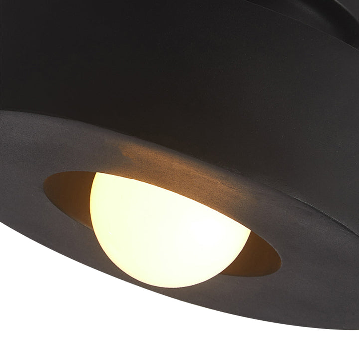 Cylindrical Ceiling Light Metal Resin | Nordic Geometric Design for Hallways &amp; Bedrooms | Dimmable E27 Warm Glow 12
