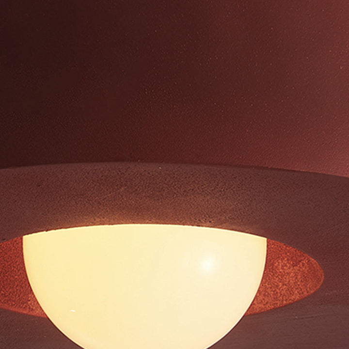 Cylindrical Ceiling Light Metal Resin | Nordic Geometric Design for Hallways &amp; Bedrooms | Dimmable E27 Warm Glow 13