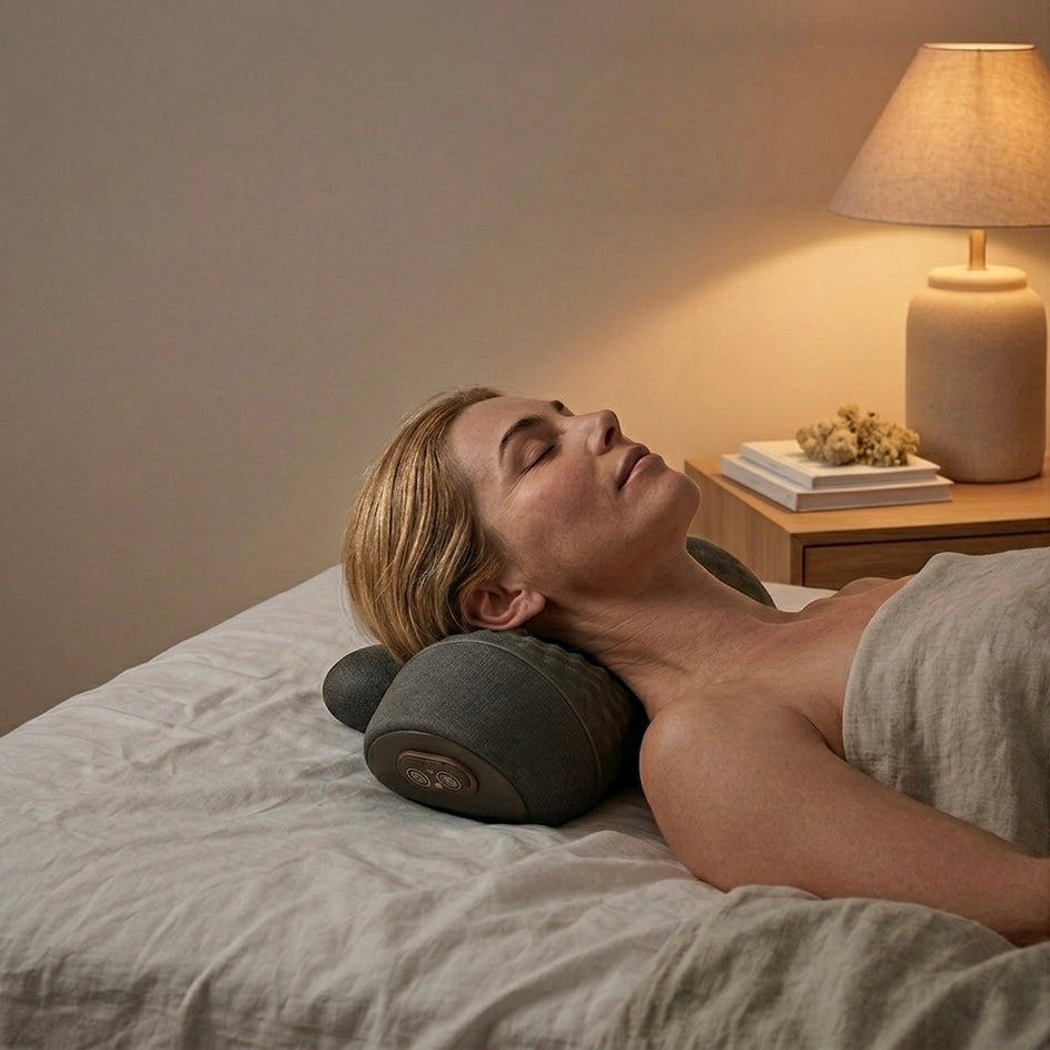 Cervical Massage Pillow | Heat Therapy 42°C | Deep Tissue Vibration | Airbag Decompression | Electric