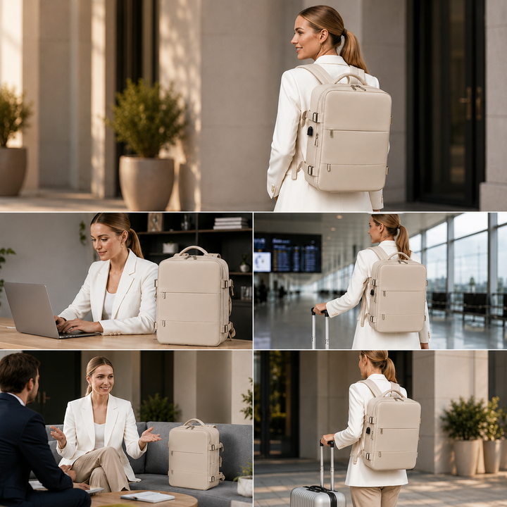 Business Backpack USB Port 40 cm Laptop Compartment 4