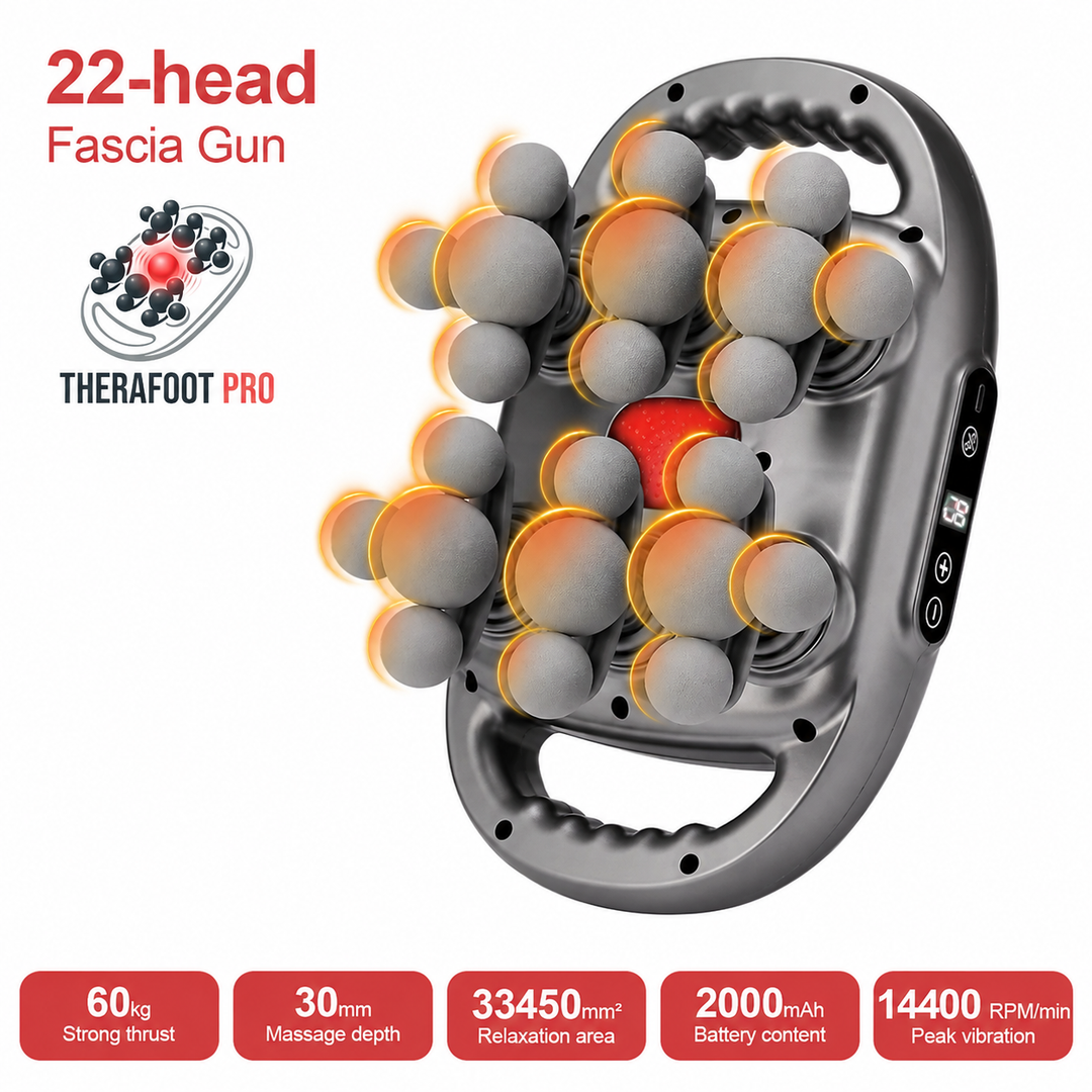 Plantar Fasciitis Massager | Hands-Free Vibrating Foot Platform with Multi-Node Massage Heads
