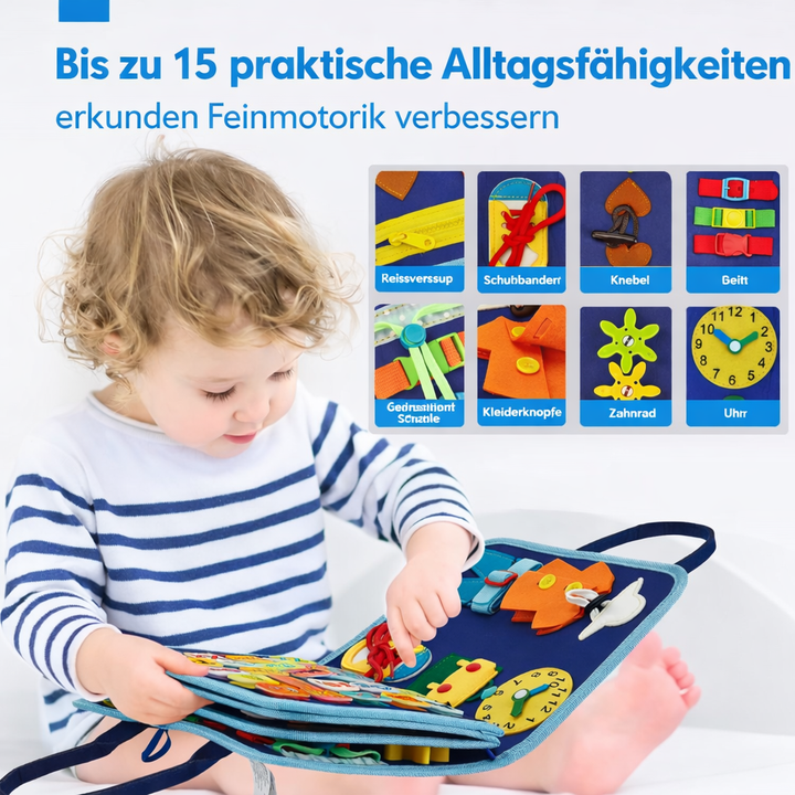 Felt Activity Board | 15 Everyday Skills Activities | Boosts Fine Motor Skills and Independence in Young Children 4