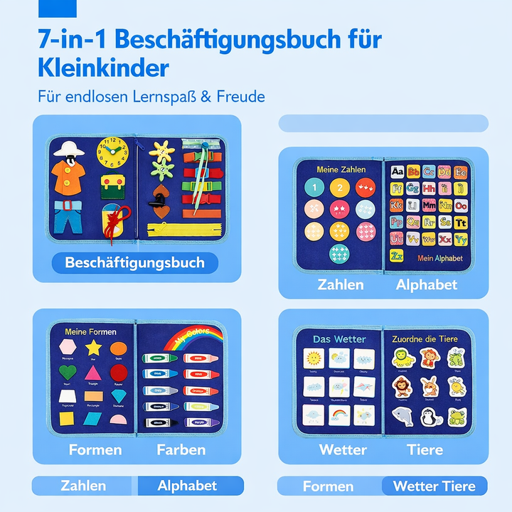 Felt Activity Board | 15 Everyday Skills Activities | Boosts Fine Motor Skills and Independence in Young Children 2