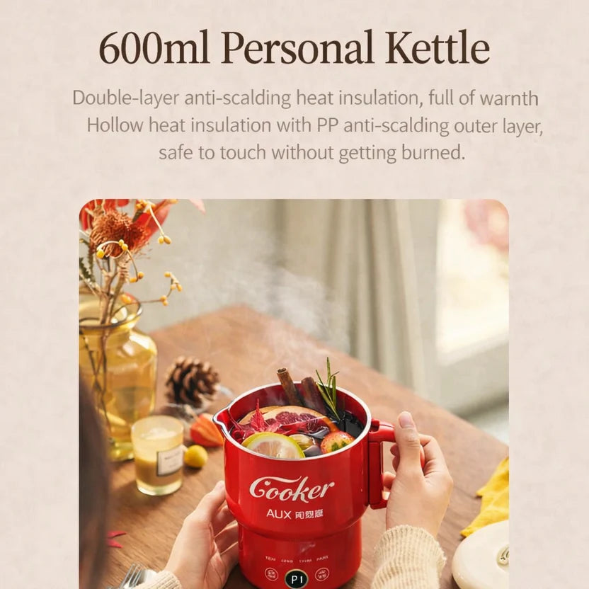 Electric Foldable Travel Kettle | Mini Multi Cooker Mug
