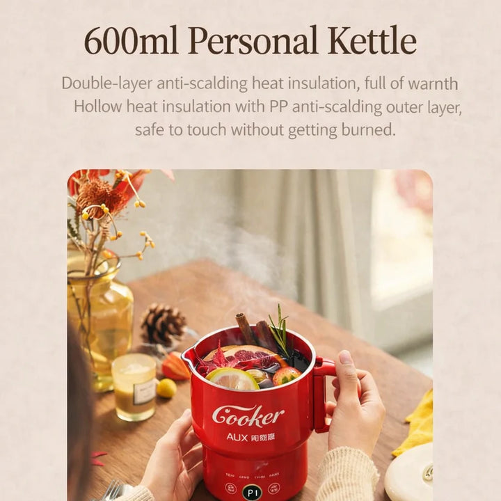 Electric Foldable Travel Kettle | Mini Multi Cooker Mug
