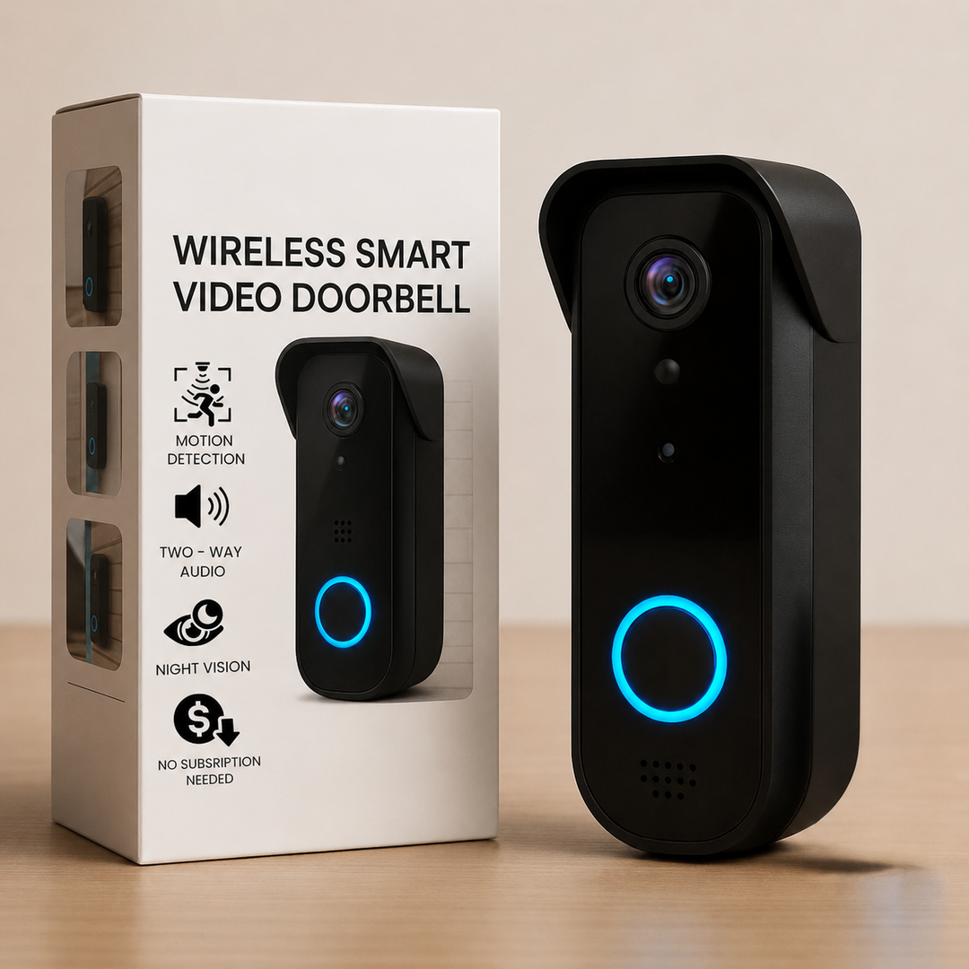Wireless Smart Video Doorbell | Night Vision And Alerts