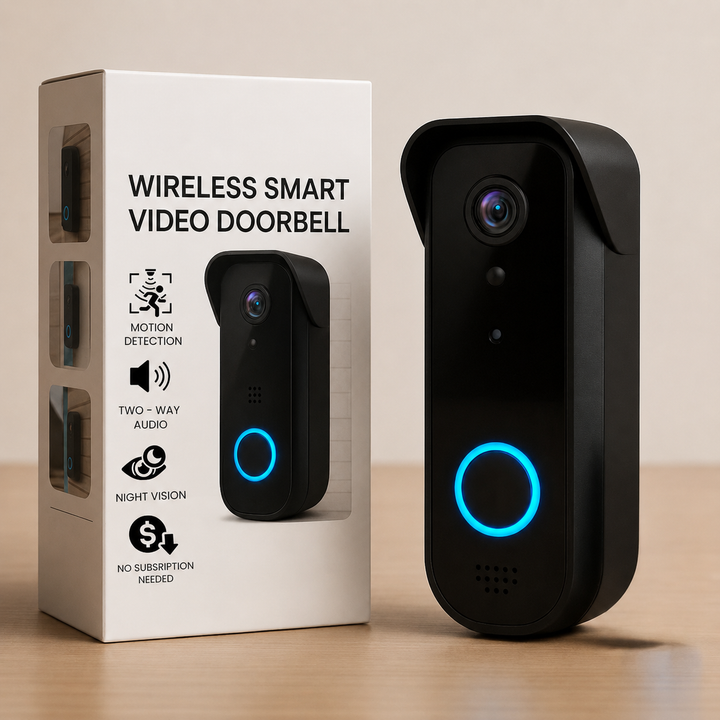 Wireless Smart Video Doorbell | Night Vision And Alerts