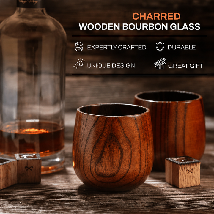 Savor Wooden Cup | Rounded Barrel Shape, Warm In Hand