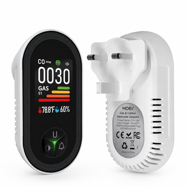Air Monitor Sensor | CO Detection, Temperature &amp; Humidity Display