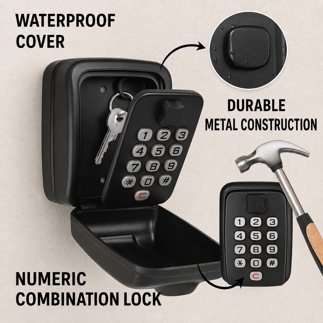 Key Safe | Wall Mounted Combination Box For Outdoors