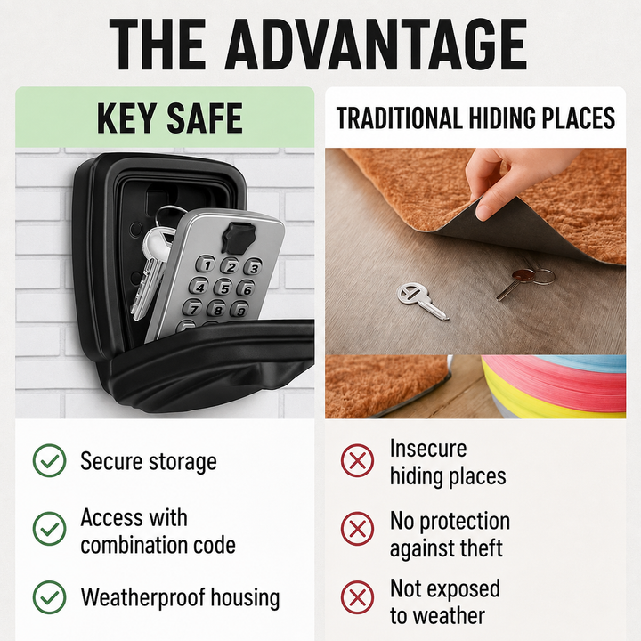 Key Safe | Wall Mounted Combination Box For Outdoors