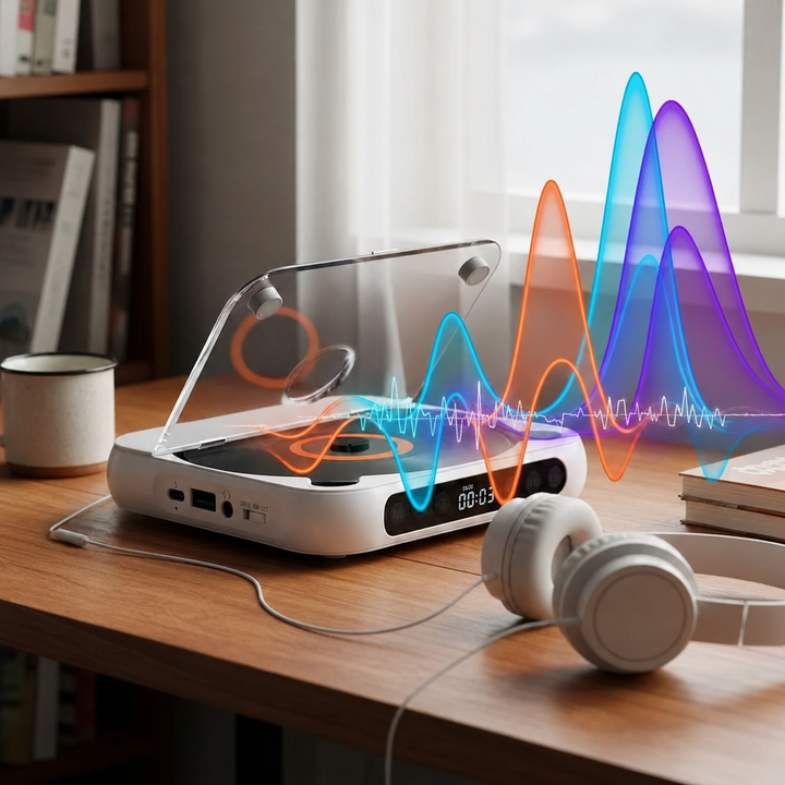 Mini CD Player | Portable Bluetooth Disc Player