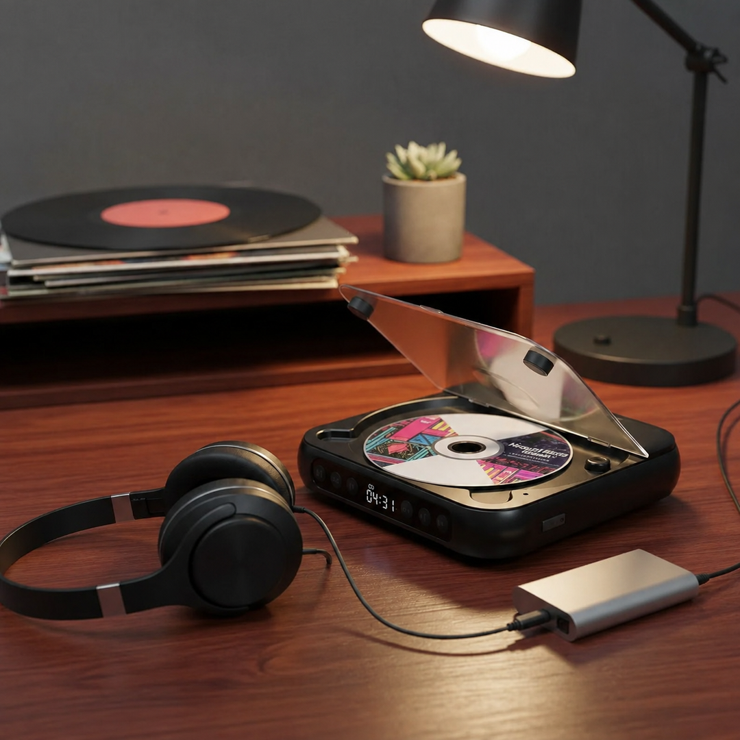 Mini CD Player | Portable Bluetooth Disc Player