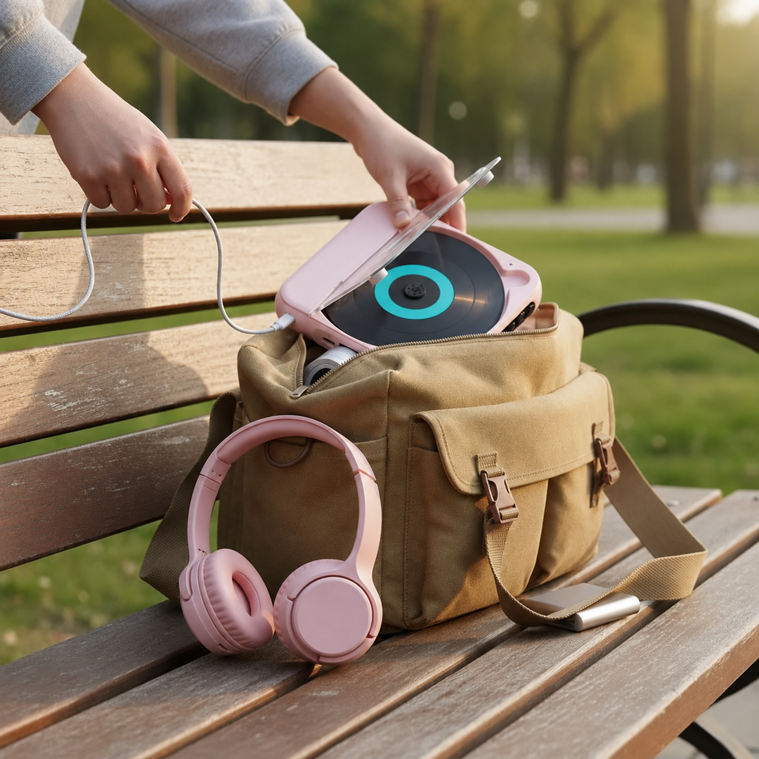 Mini CD Player | Portable Bluetooth Disc Player