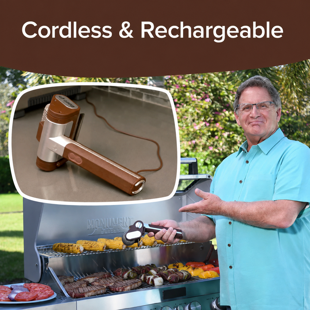 Barbecue Grill Brush | Cordless Bristle-Free Cleaner