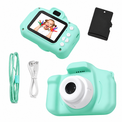 Kids Camera | Dual Lens | 12MP | 1080P | Shockproof | 2" IPS Screen | 32GB | Ages 3+
