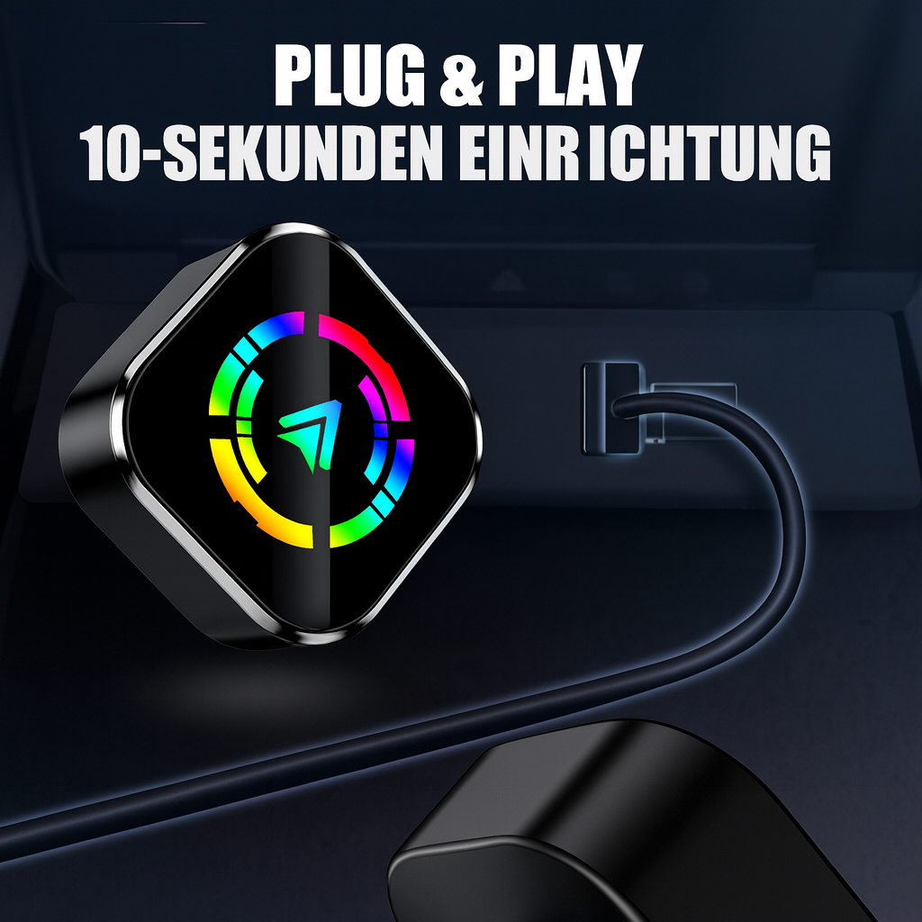 Wireless CarPlay &amp; Android Auto Adapter | Bluetooth 5.0 &amp; WiFi Connection | Plug-In Setup for Hands-Free Driving 6