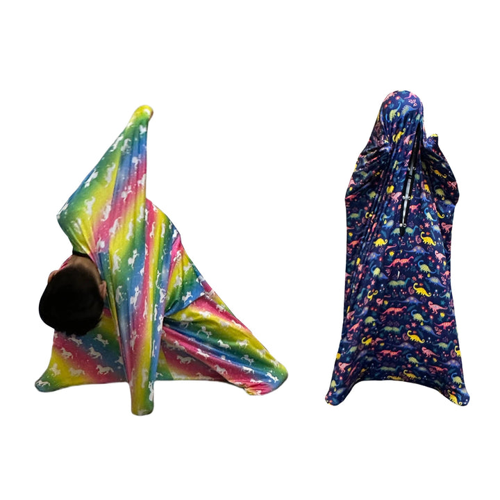 Children Sensory Body Sock | Cartoon Ocean Print Compression Suit