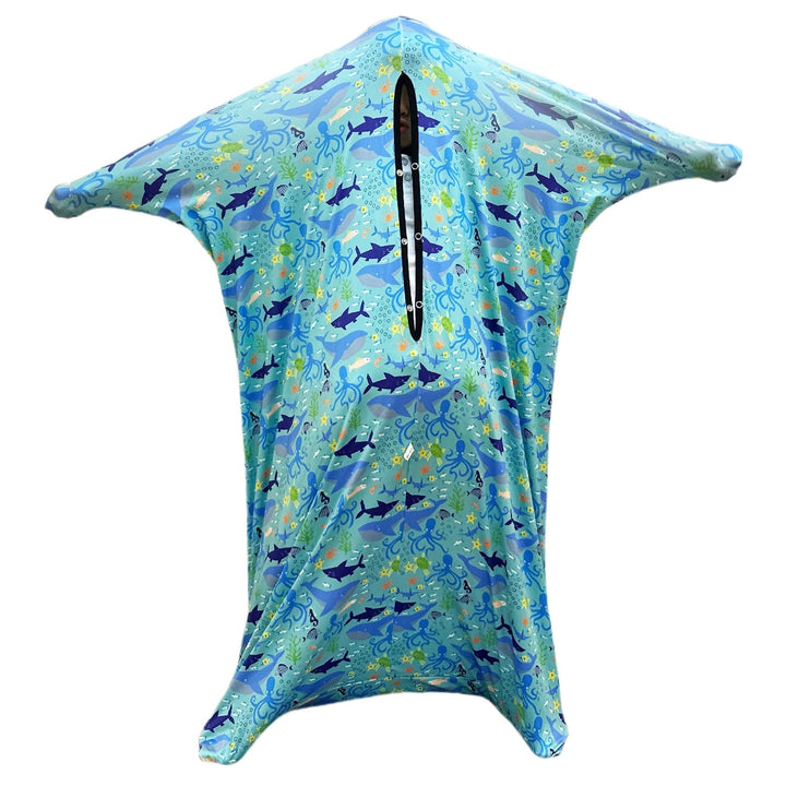 Children Sensory Body Sock | Cartoon Ocean Print Compression Suit