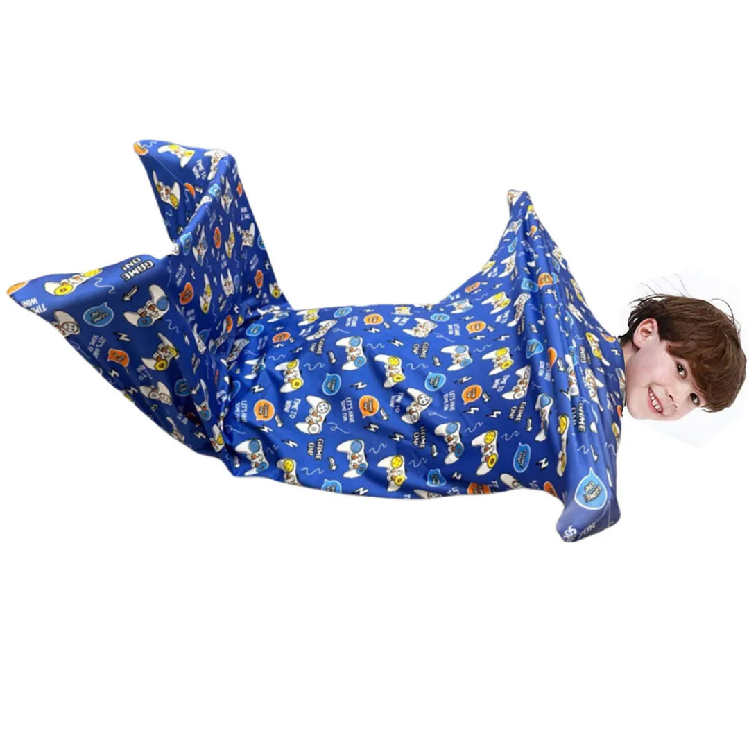 Children Sensory Body Sock | Cartoon Ocean Print Compression Suit