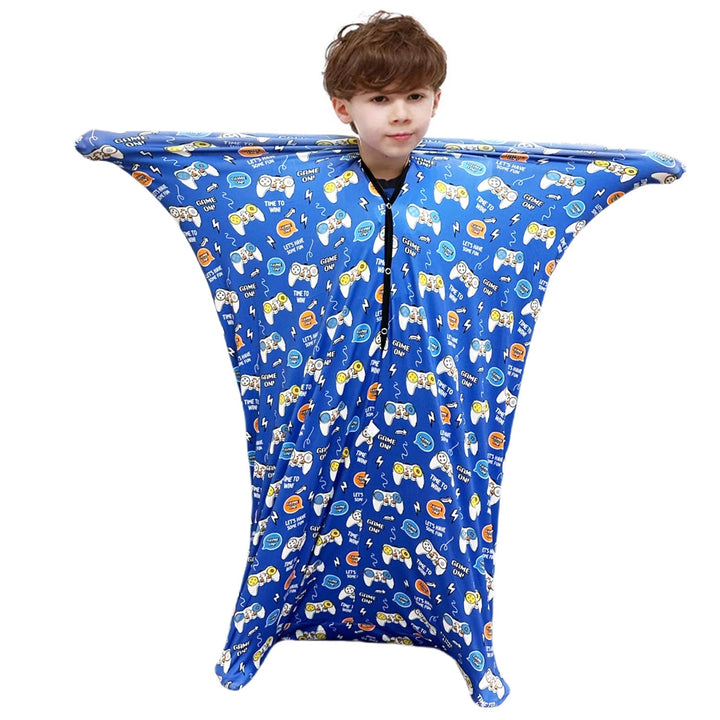 Children Sensory Body Sock | Cartoon Ocean Print Compression Suit