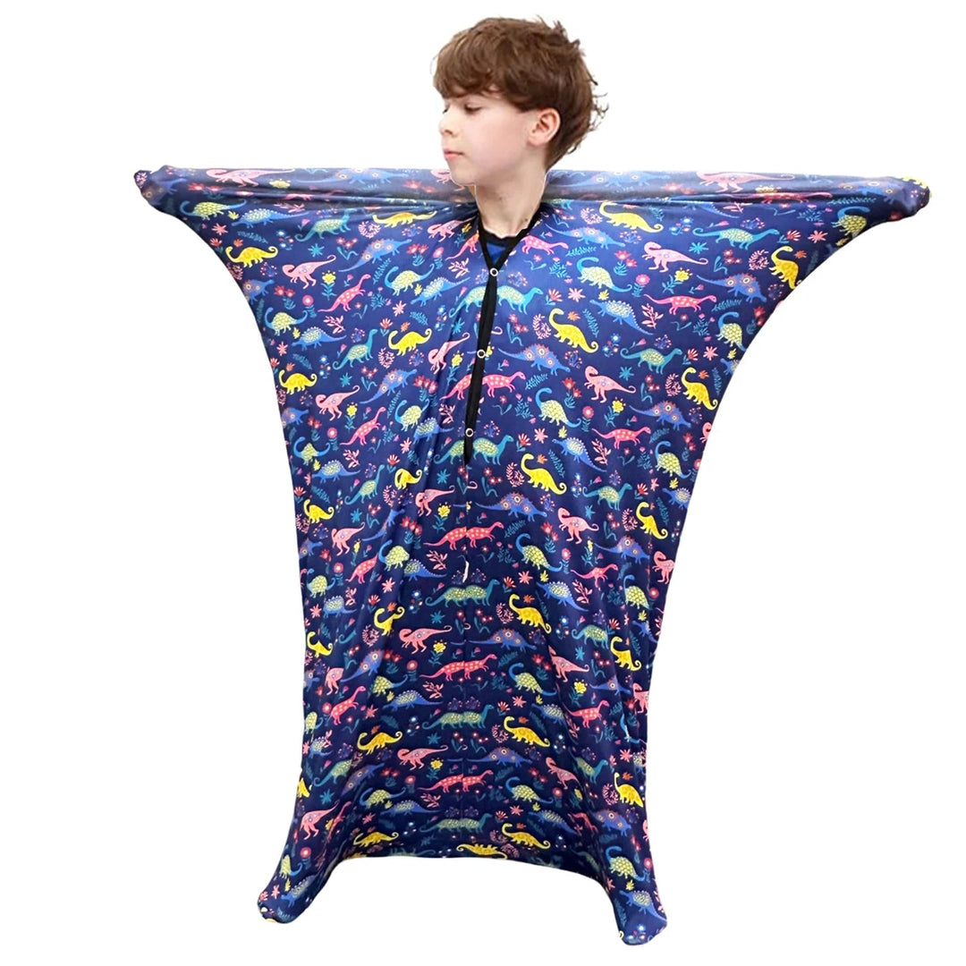 Children Sensory Body Sock | Cartoon Ocean Print Compression Suit