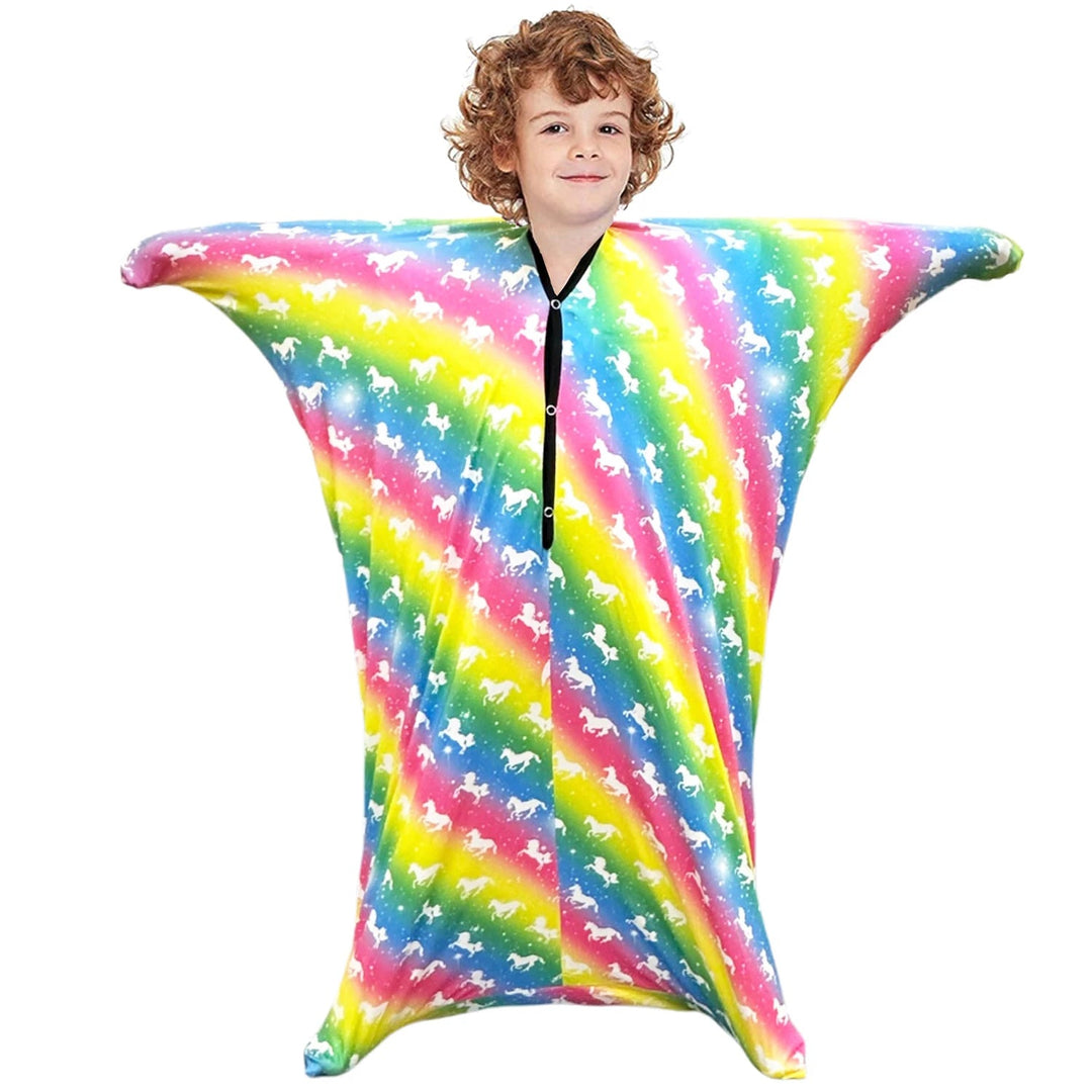 Children Sensory Body Sock | Cartoon Ocean Print Compression Suit
