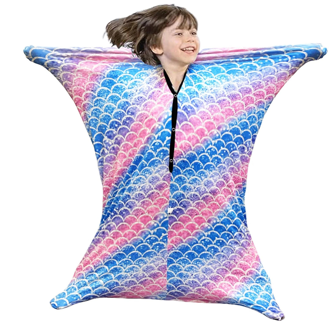 Children Sensory Body Sock | Cartoon Ocean Print Compression Suit