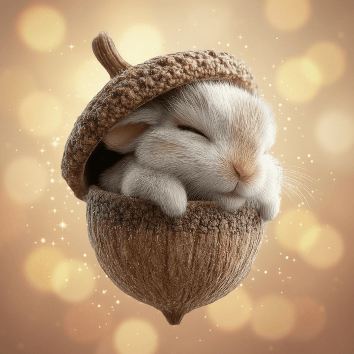 Woodland Animal Acorn Christmas Ornaments | Handcrafted Forest Design in 6 Styles | Lightweight Acrylic Decorations 1
