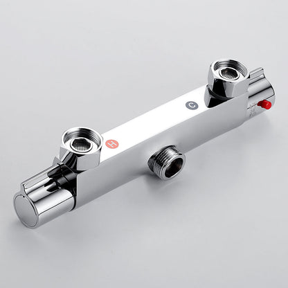 Classic | Thermostatic Shower Mixer Taps with Temperature Control | Wall-Mounted Design for Precise Water Flow 5