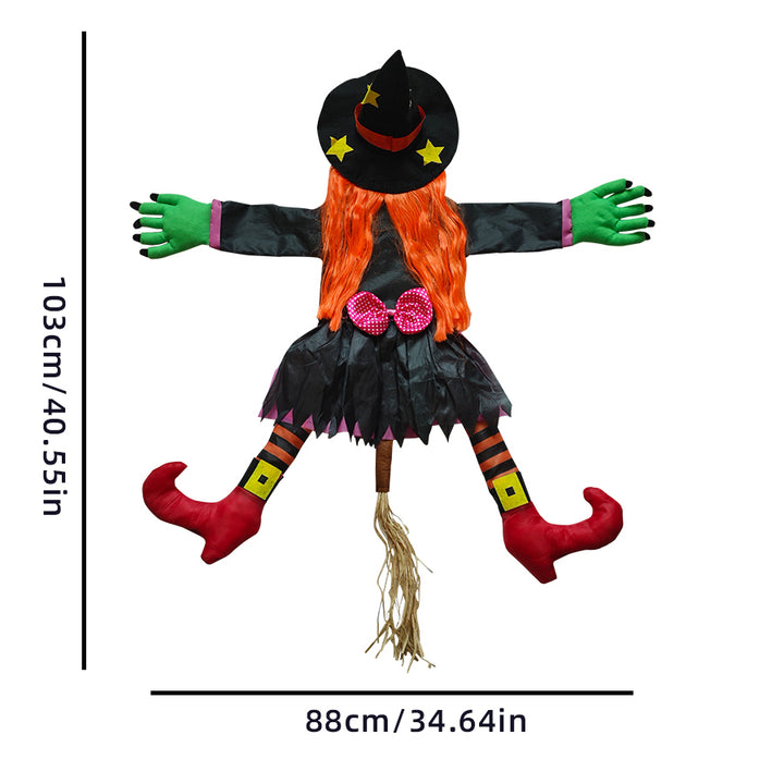 Climbing Witch Tree Decoration Halloween | Indoor Outdoor Hanging Pendant | Lightweight Spooky Party Decoration