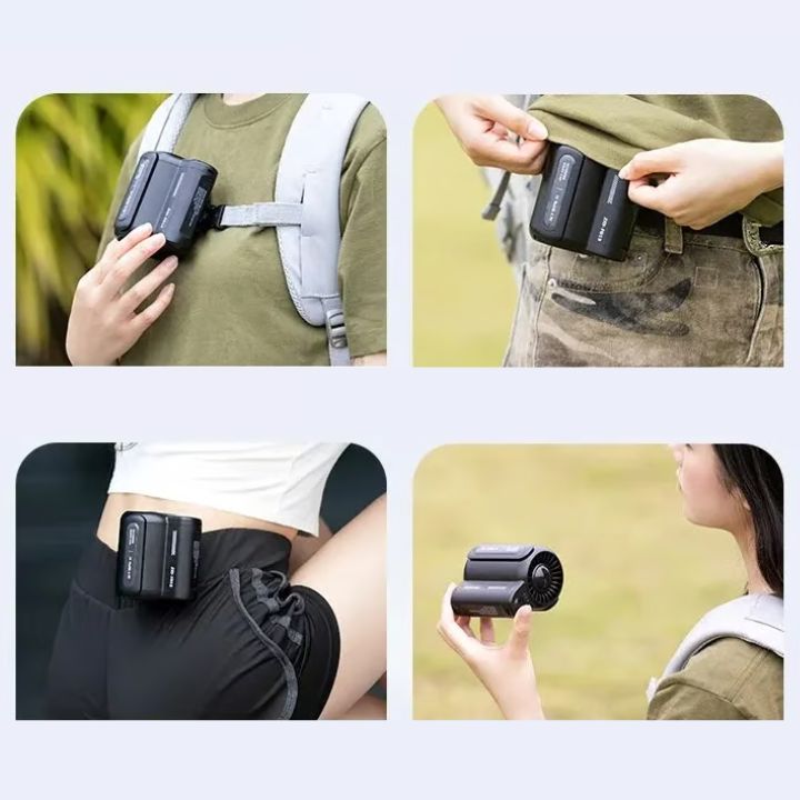 Clip Fan with Belt Clip | Hands-Free Wearable Fan