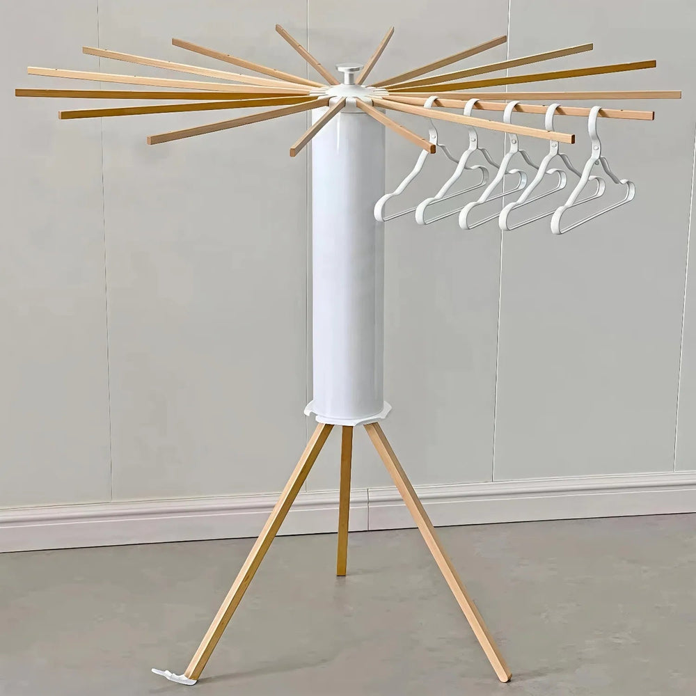Clothes Drying Rack | Wooden Foldable Tripod Stand