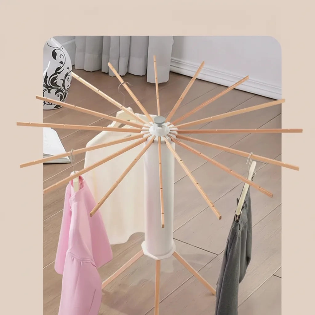 Clothes Drying Rack | Wooden Foldable Tripod Stand