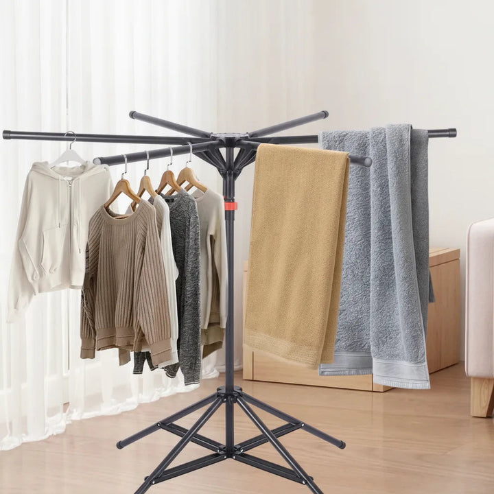 Clothes Drying Rack | Wooden Foldable Tripod Stand