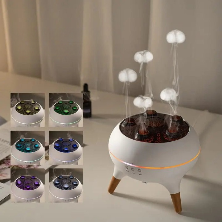 Cloud-Mist Aroma Diffuser | Multi-Jet Head, Colour Ring