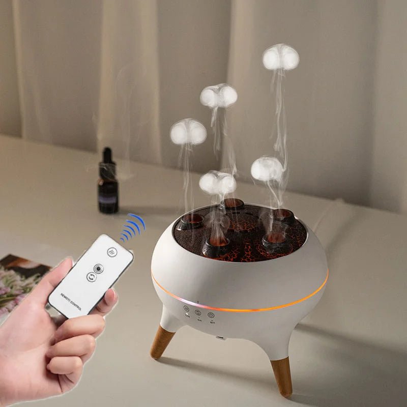 Cloud-Mist Aroma Diffuser | Multi-Jet Head, Colour Ring