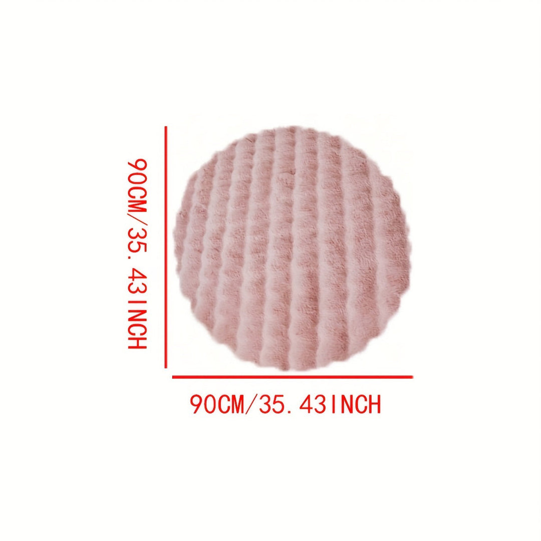 Cloud Comfort Round Bubble Rug | Soft Fluffy Circle Carpet 7