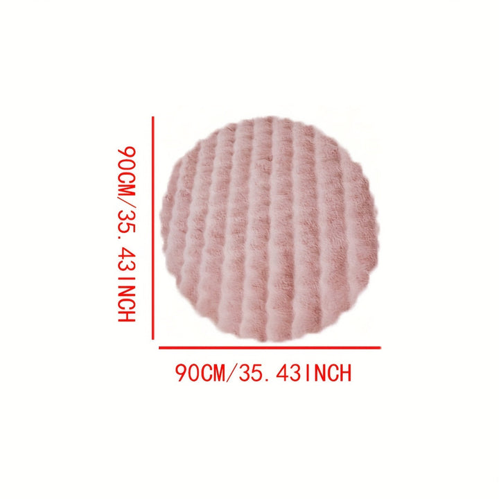 Cloud Comfort Round Bubble Rug | Soft Fluffy Circle Carpet 7