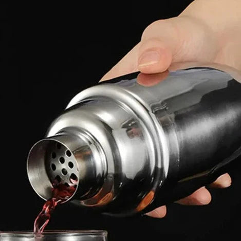 Cocktail Shaker Set | Full Tool Line-Up, Curved Stand