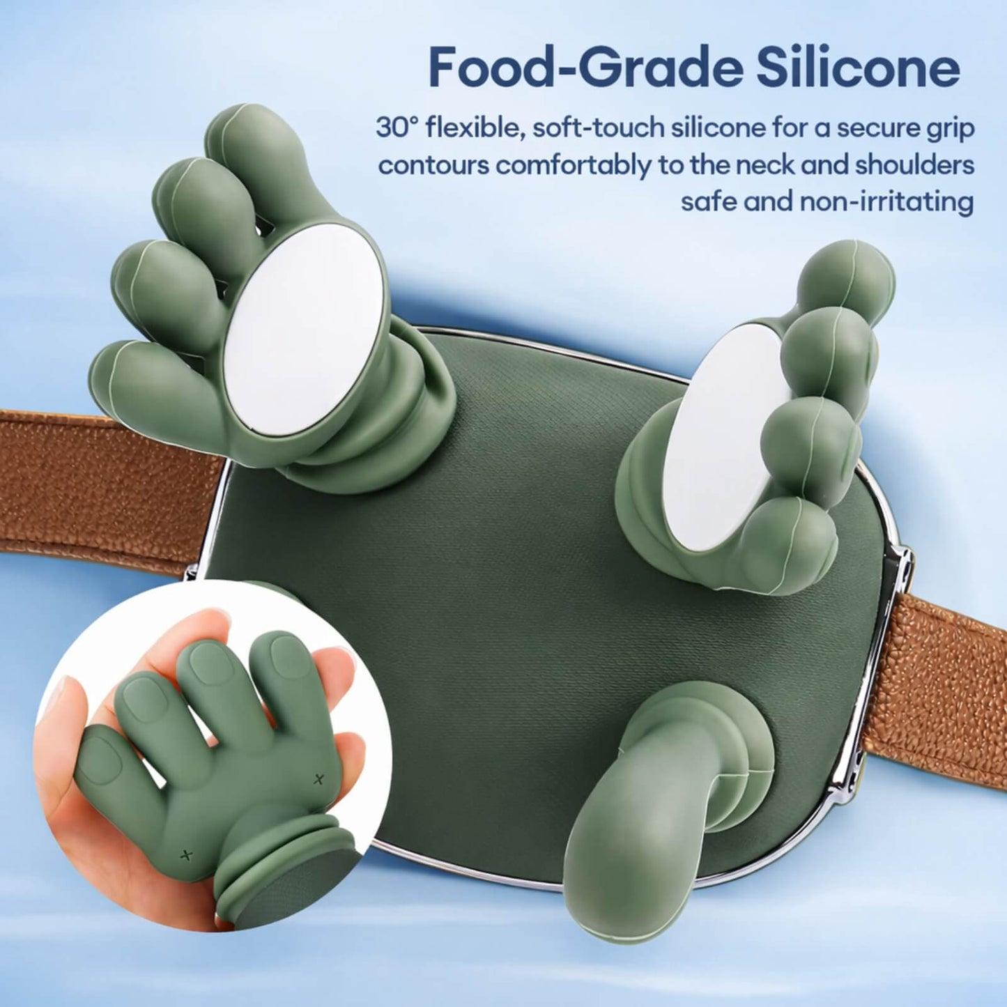 ComfortEase | Ergonomic Neck & Shoulder Massager with Heat | Portable Design for Relaxation 1