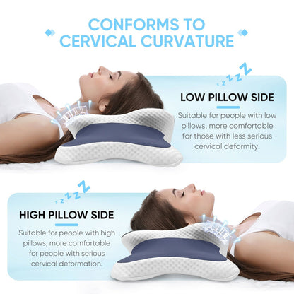 ComfortEase | Memory Foam Cervical Pillow for Neck Pain Relief | Ergonomic Design for Optimal Support 5