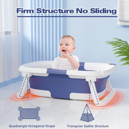 ComfortWave | Infant Bath Tub with Digital Temperature Sensor | Space-Saving Design for Safe and Enjoyable Bath Time 2