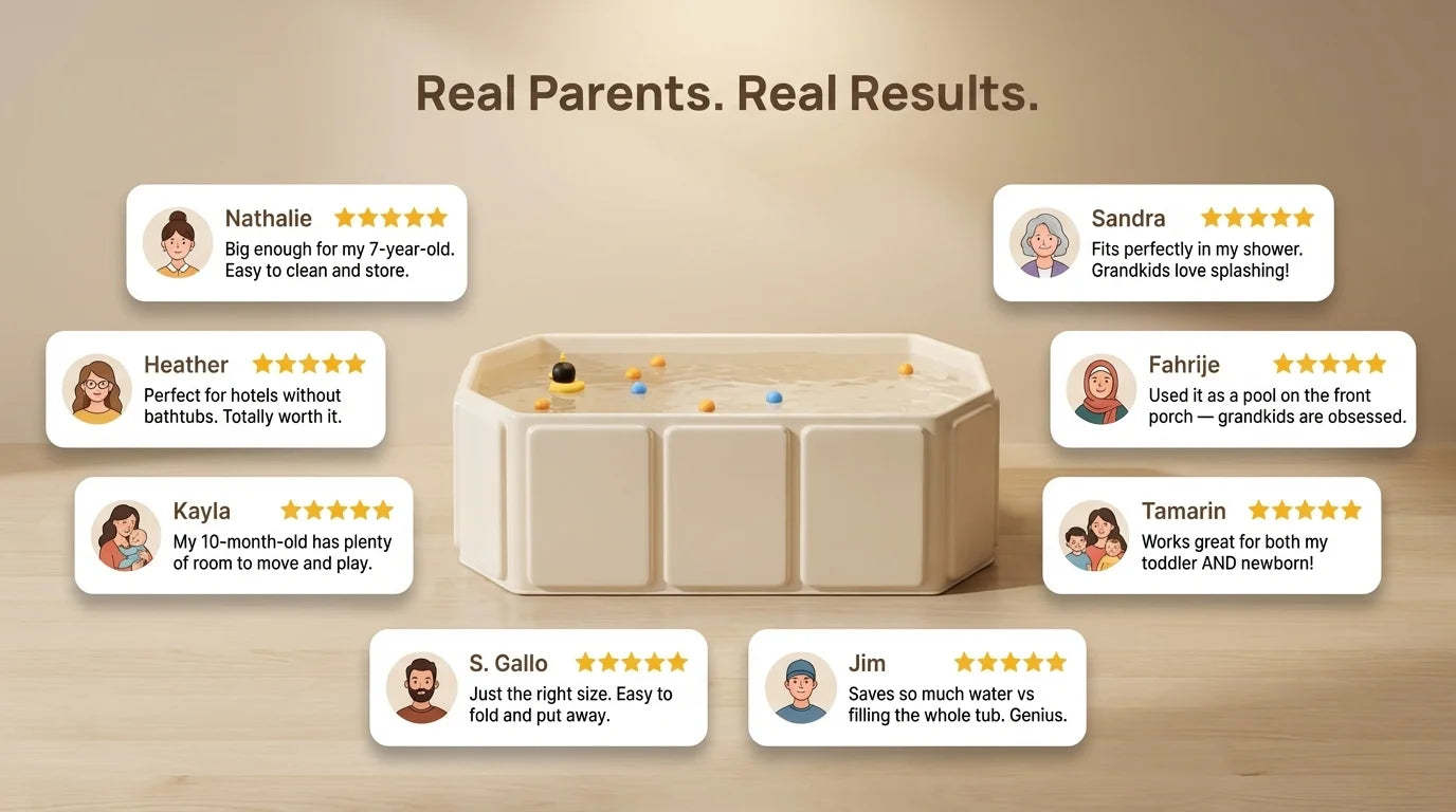 Comfort Baby | Infant Bath Tub with Non-Slip Design | Portable & Foldable Solution for Easy Bathing 2