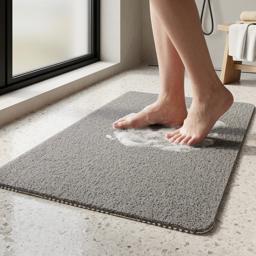 Comfort Grip | Non-Slip Bath Mat with Quick Drainage & Textured Surface | Safe Shower Experience 0