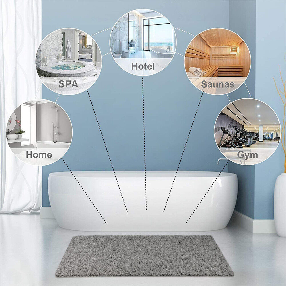 Comfort Grip | Non-Slip Bath Mat with Quick Drainage & Textured Surface | Safe Shower Experience 4