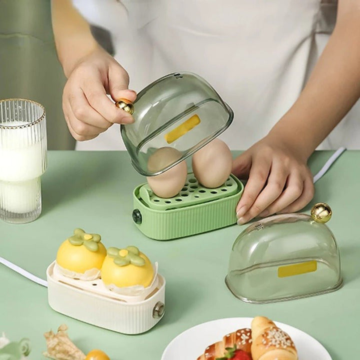 Compact Electric Egg Cooker | Domed Lid, Single Dial