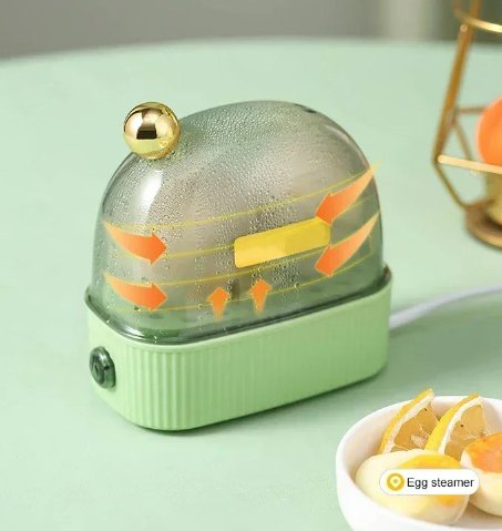 Compact Electric Egg Cooker | Domed Lid, Single Dial