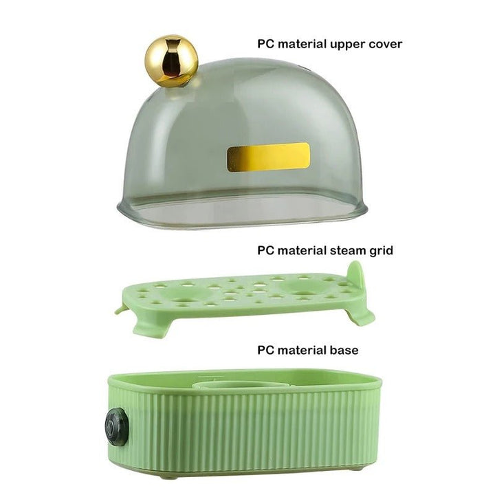 Compact Electric Egg Cooker | Domed Lid, Single Dial