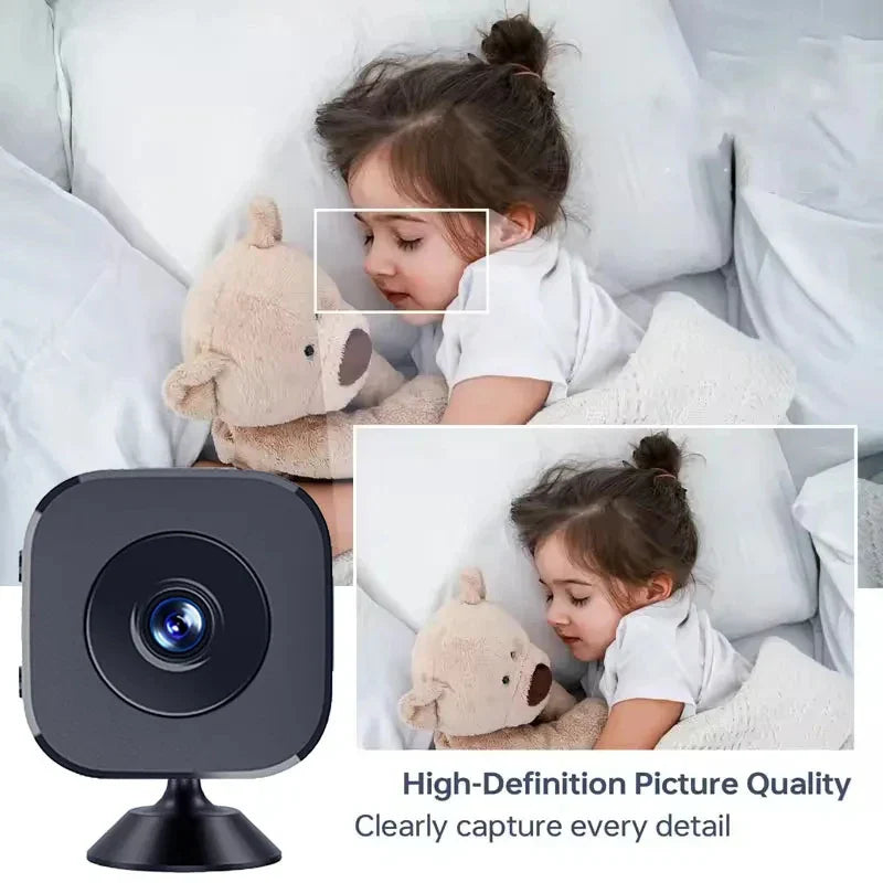 Compact Mini Wireless Security Camera | 1080P HD | Night Vision | Indoor